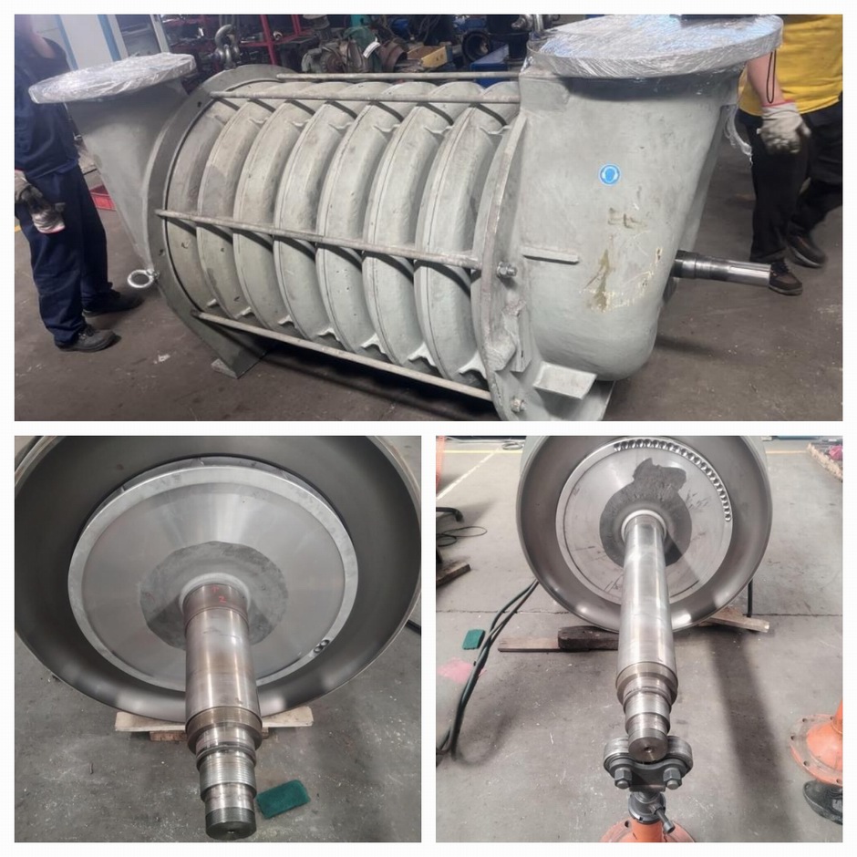 河南焦作某電廠格瑞拓氧化風機維修案例