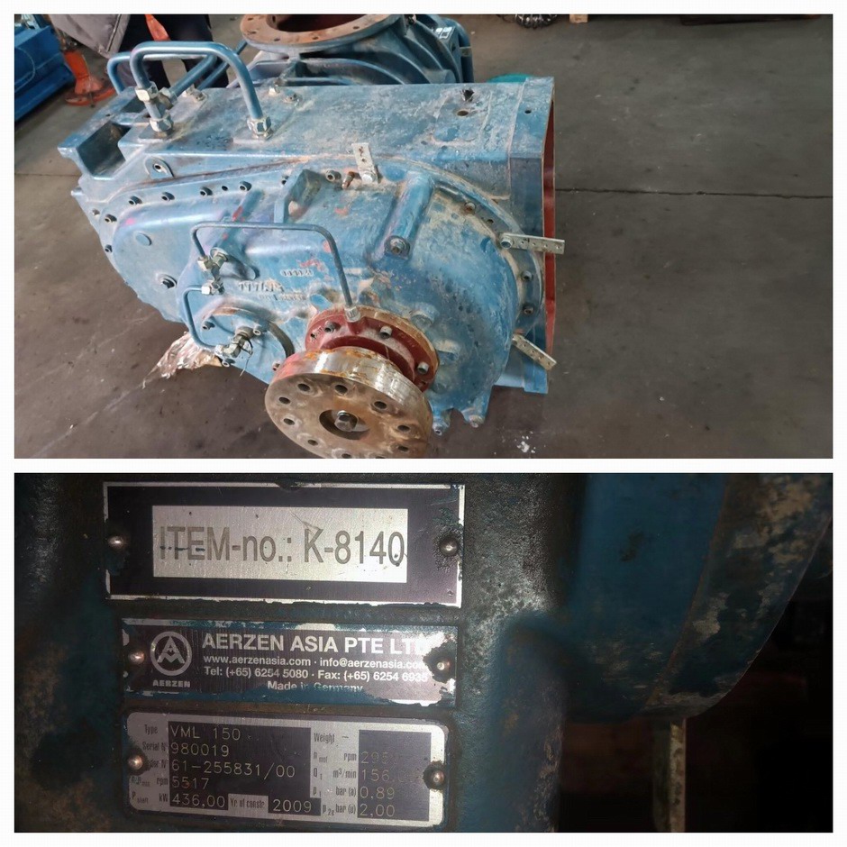 內(nèi)蒙古客戶 艾珍VML150螺桿風(fēng)機維修